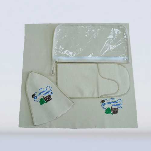 Комплект банный с вышивкой 