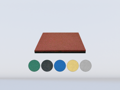 Плитка резиновая 500х500х30 (плотность 900 кг/м3)