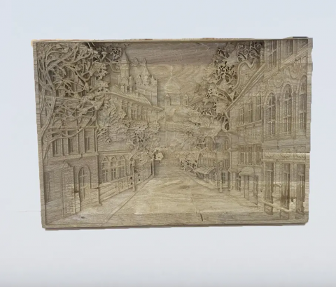 Картина настенная сувенирная "Город" 