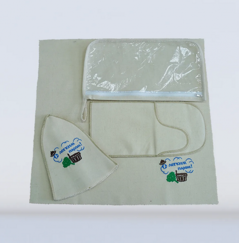 Комплект банный с вышивкой