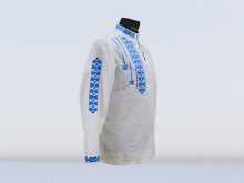 Сорочка верхняя мужская сувенирная с вышивкой "Васильки"