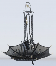 Набор каминный "зонт"