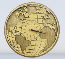 Часы Глобус